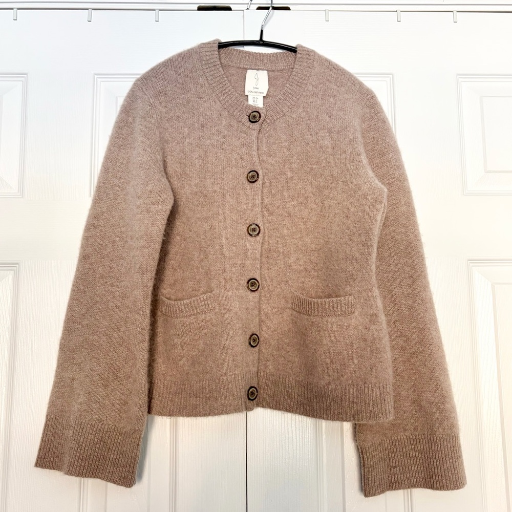 Joie 2-Ply Cashmere Cardigan - size small